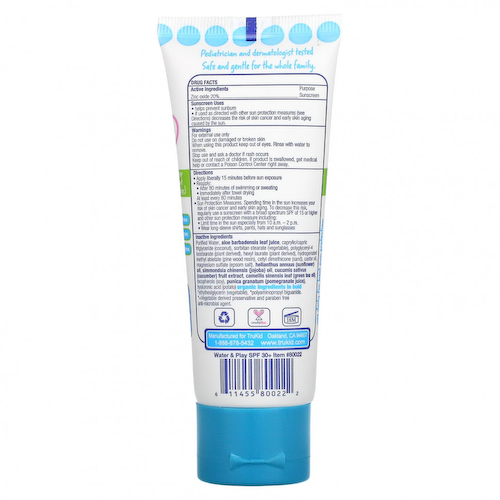 TruKid, Tru Baby, солнцезащитное средство для воды и игр, SPF 30, без запаха, 58 мл (2 жидк. Унции) #1