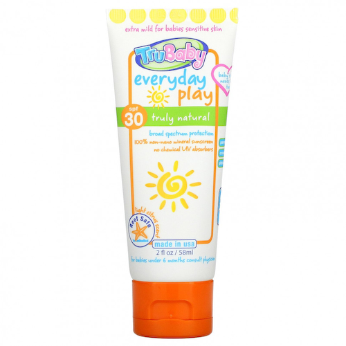 TruKid, TruBaby, солнцезащитное средство для ежедневного использования, SPF 30+, легкий цитрусовый аромат, 58 мл (2 жидк. Унции) #1