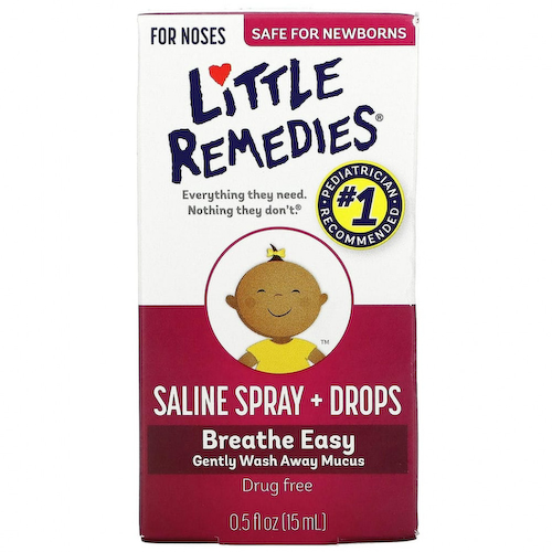 Little Remedies, Солевой спрей + капли, для носа, 15 мл (0,5 жидк. Унции) #1
