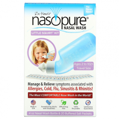 Nasopure, Носовые Wash System, Little Squirt Kit, 1 комплект #1