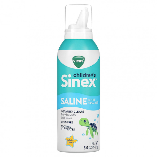 Vicks, Children's Sinex, спрей для носа с солевым раствором, от 1 года, 142 г (5 унций) #1