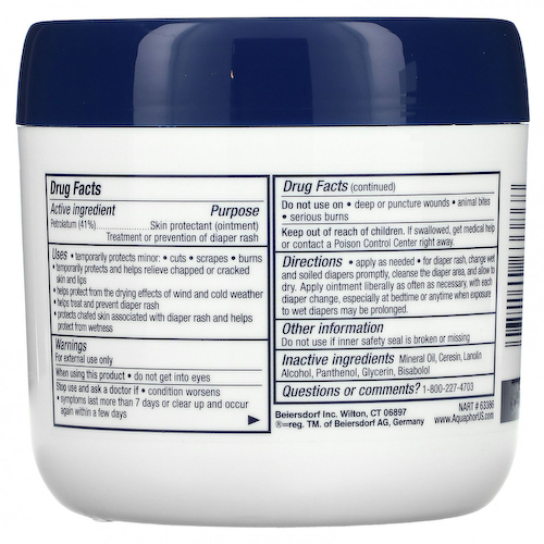 Aquaphor, Лечебная детская мазь, 14 унций (396 г) #1