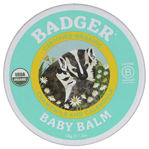 Badger Company, Органический детский бальзам, ромашка и календула, 56 г (2 унции) #1