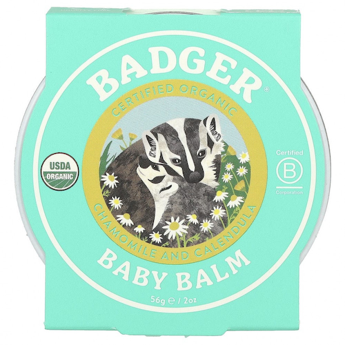 Badger Company, Органический детский бальзам, ромашка и календула, 56 г (2 унции) #1