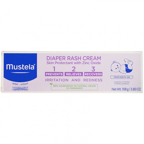 Mustela, детский крем от опрелостей «1-2-3», без отдушек, 108 г (3,80 унции) #1
