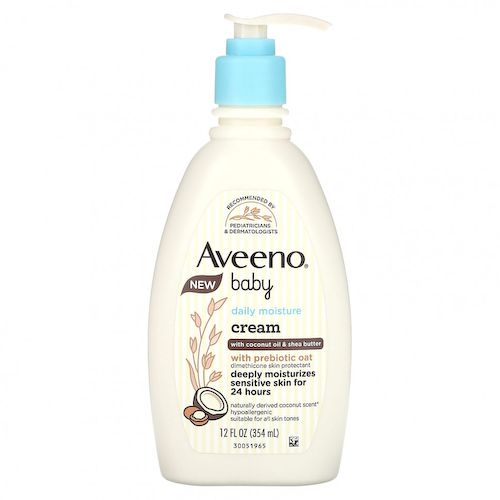 Aveeno, Детский, ежедневный увлажняющий крем, с кокосовым маслом и маслом ши, 354 мл (12 жидк. Унций) #1