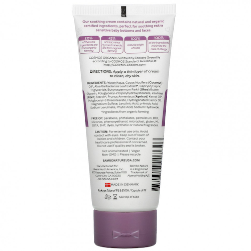 Bambo Nature, Успокаивающий крем Love Balm, 3,4 жидких унции (100 мл) #1