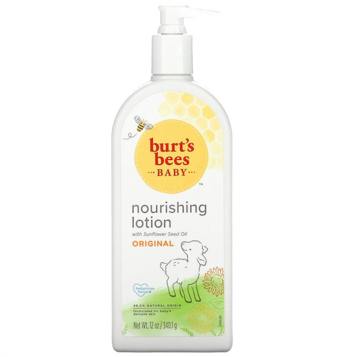 Burt's Bees, Baby, питательный лосьон с подсолнечным маслом, оригинальный, 340,1 г (12 унций) #1