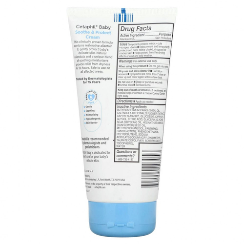 Cetaphil, Baby, Soothe & Protect Cream, With Organic Calendula, 6 oz (170 g) #1