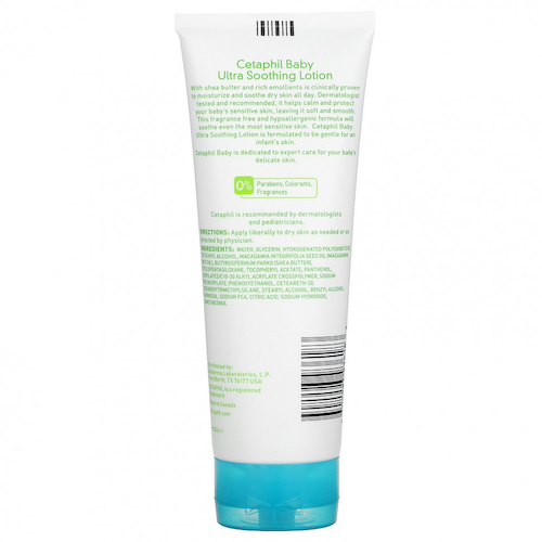 Cetaphil, DailyAdvance, детский ультрауспокаивающий лосьон с маслом ши, 226 г (8 унций) #1