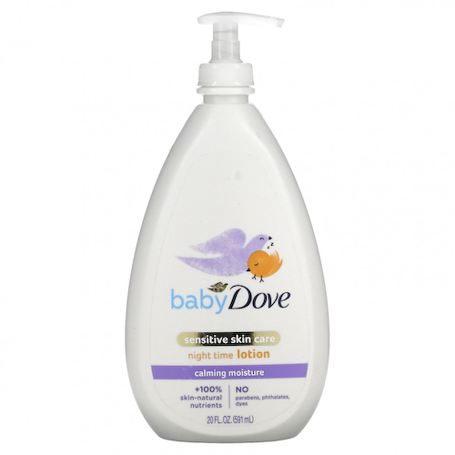 Dove, Для детей, уход для чувствительной кожи, ночной лосьон, 591 мл (20 жидк. Унций) #1