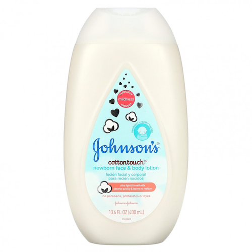 Johnson & Johnson, Cottontouch, лосьон для лица и тела для новорожденных, 400 мл (13,6 жидк. Унции) #1