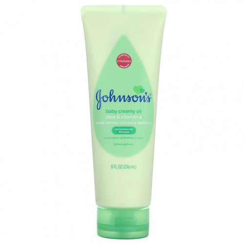 Johnson & Johnson, Детское сливочное масло, алоэ и витамин E, 236 мл (8 жидк. Унций) #1