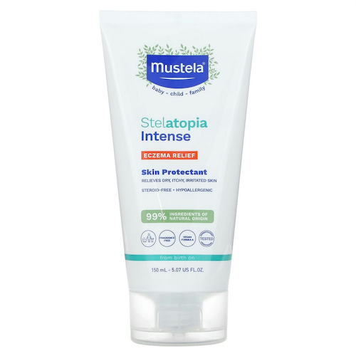 Mustela, Stelatopia Intense, средство от экземы, средство для защиты кожи, без отдушек, 150 мл (5,07 жидк. Унции) #1