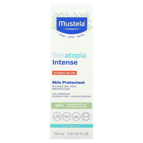 Mustela, Stelatopia Intense, средство от экземы, средство для защиты кожи, без отдушек, 150 мл (5,07 жидк. Унции) #1