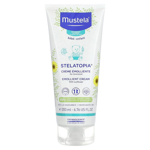 Mustela, Stelatopia, Смягчающий крем с подсолнечником, без отдушек, 6,76 жидких унций (200 мл) #1