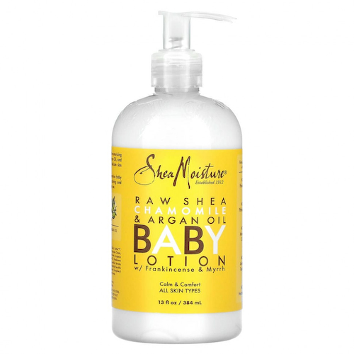 SheaMoisture, детский лосьон с необработанным маслом ши, ромашкой и маслом арганы, ладаном и миррой, 384 мл (13 жидк. унций) #1