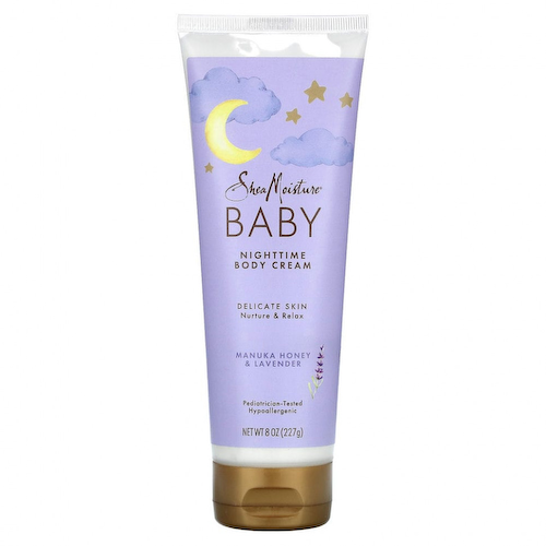 SheaMoisture, Детский, ночной крем для тела, мед манука и лаванда, 227 г (8 унций) #1