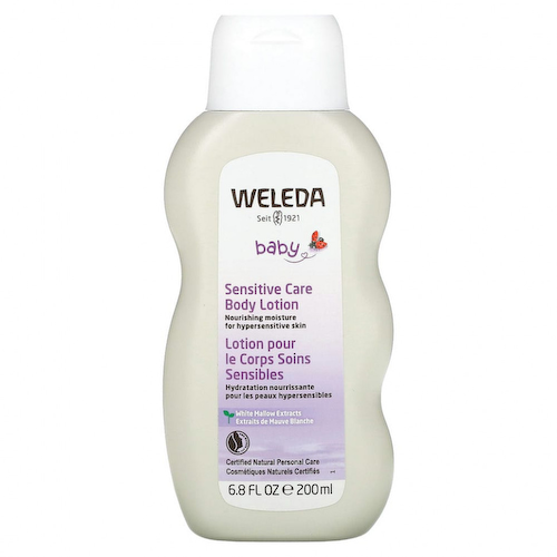 Weleda, детский лосьон для чувствительной кожи тела, экстракт белой мальвы, 200 мл (6,8 жидк. унции) #1