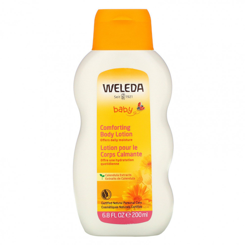 Weleda, детский успокаивающий лосьон для тела, календула, 200 мл (6,8 жидк. унции) #1