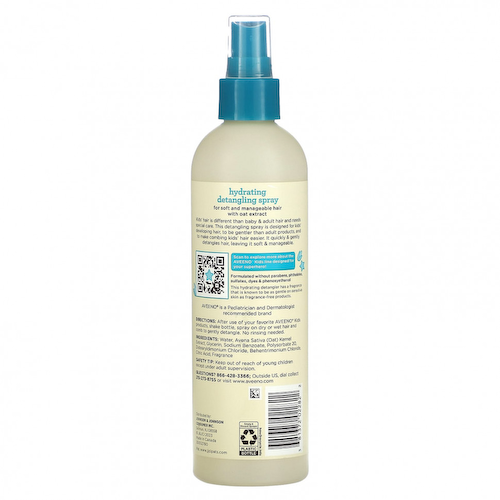 Aveeno, Kids, увлажняющий спрей для распутывания волос, 295 мл (10 жидк. Унций) #1