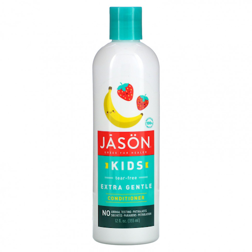 Jason Natural, Экстра нежный кондиционер для детей без слез, клубника и банан, 355 мл (12 жидк. Унций) #1