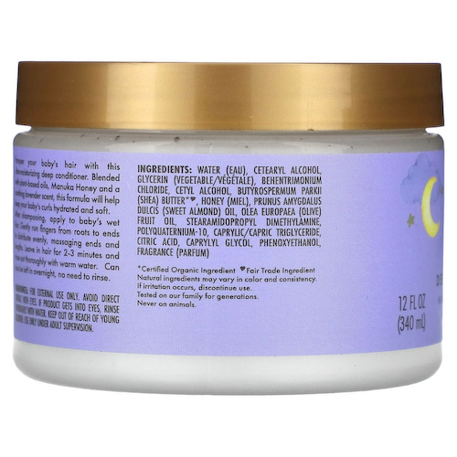 SheaMoisture, Baby, ночной кондиционер, мед манука и лаванда, 340 мл (12 жидк. Унций) #1