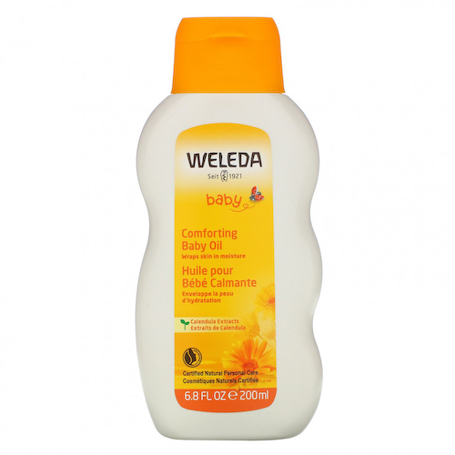 Weleda, Baby, успокаивающее масло для детей, с экстрактами календулы, 200 мл (6,8 жидк. унции) #1