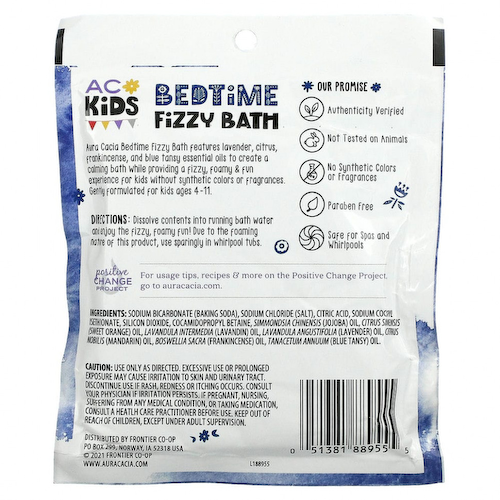 Aura Cacia, Kids, газированная ванна перед сном, 70,9 г (2,5 унции) #1