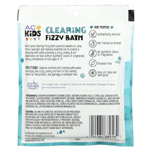 Aura Cacia, Kids, очищающая газированная ванна, 70,9 г (2,5 унции) #1