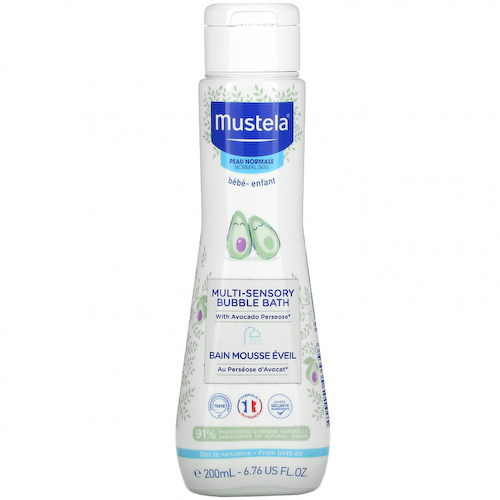 Mustela, Baby, мультисенсорная пенная ванна с авокадо, для нормальной кожи, 200 мл (6,76 жидк. Унции) #1