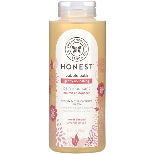 The Honest Company, Мягкая питательная пена для ванн, сладкий миндаль, 12,0 жидких унций (355 мл) #1