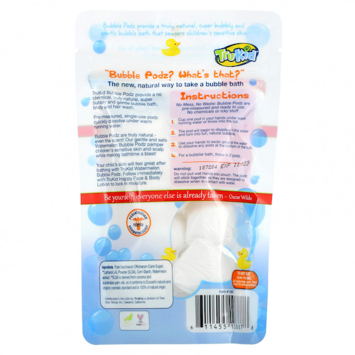 TruKid, Bubble Podz, арбуз, 8 стручков (80 г) #1