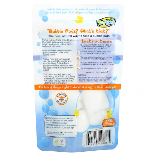 TruKid, Bubble Podz, Ягоды Yum, 8 стручков (80 г) #1