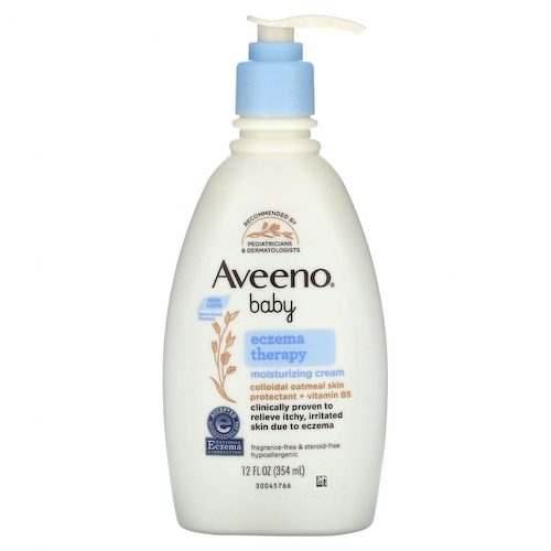 Aveeno, Для детей, увлажняющий крем от экземы, без отдушек, 354 мл (12 жидк. Унций) #1