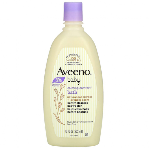 Aveeno, Baby, Calming Comfort Bath, с лавандой и ванилью, 532 мл (18 жидких унций) #1