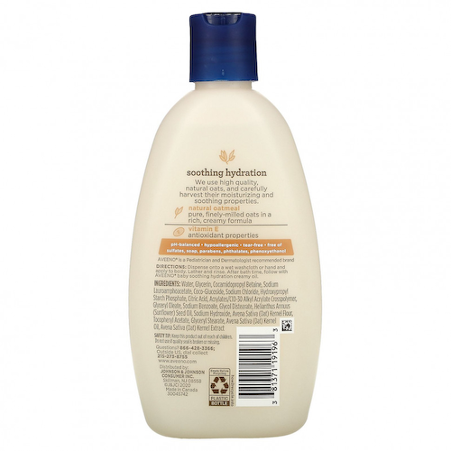 Aveeno, Baby, крем для душа, без отдушек, 236 мл (8 жидк. Унций) #1