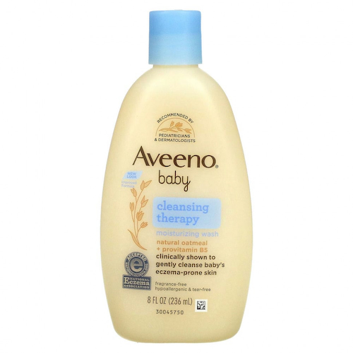 Aveeno, Baby, увлажняющее средство для умывания Cleansing Therapy, без запаха, 236 мл (8 жидких унций) #1