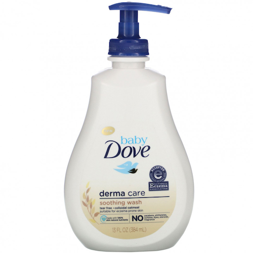 Dove, Baby Dove, Derma Care, успокаивающее средство для душа, 384 мл (13 жидк. Унций) #1