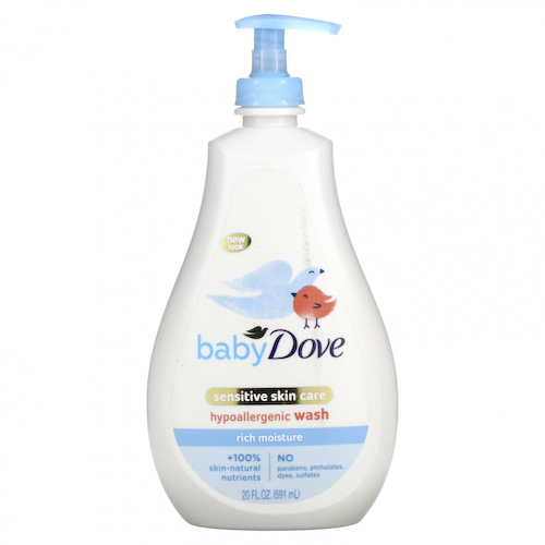 Dove, Для детей, средство для ухода за чувствительной кожей, гипоаллергенное средство, насыщенное увлажнение, 591 мл (20 жидк. Унций) #1