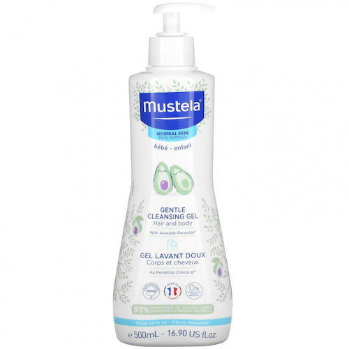 Mustela, детский мягкий гель для волос и тела с авокадо, для нормальной кожи, 500 мл (16,9 жидк. унций) #1