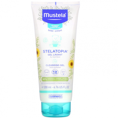 Mustela, Stelatopia, очищающий гель с подсолнечником, 200 мл (6,76 жидк. унции) #1