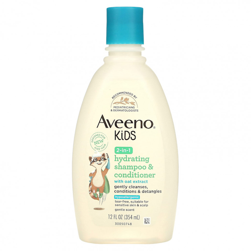 Aveeno, Для детей, увлажняющий шампунь и кондиционер 2 в 1 с экстрактом овса, 354 мл (12 жидк. Унций) #1