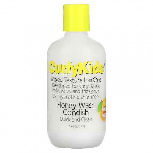 CurlyKids, Condish с медом, быстрое и чистое средство, мед и персик, 236 мл (8 жидк. Унций) #1