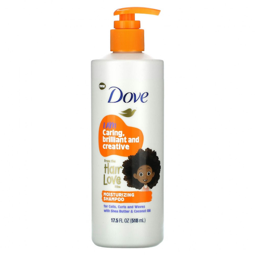 Dove, Kids Care, увлажняющий шампунь, для локонов, локонов и волн, 518 мл (17,5 жидк. Унции) #1