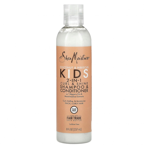 SheaMoisture, Детский шампунь и кондиционер для завивки и блеска 2-в-1, кокос и гибискус, 237 мл (8 жидк. Унций) #1