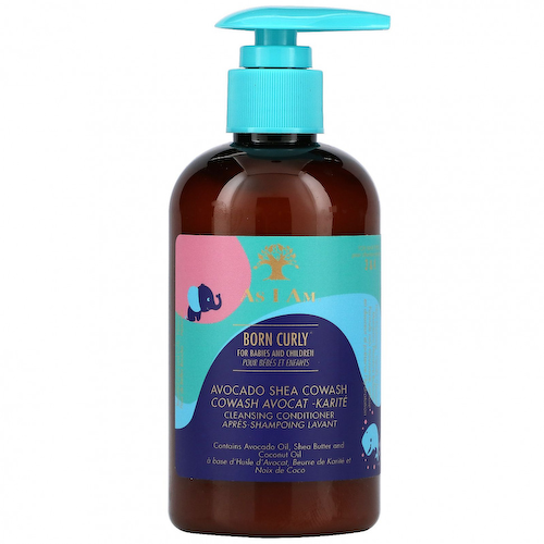 As I Am, Born Curly For Babies and Children, Avocado Shea Cowash, 8 fl oz (240 ml) #1