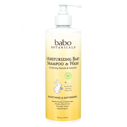Babo Botanicals, увлажняющий детский шампунь и гель для душа, с овсяным молоком и календулой, 473 мл (16 жидких унций) #1