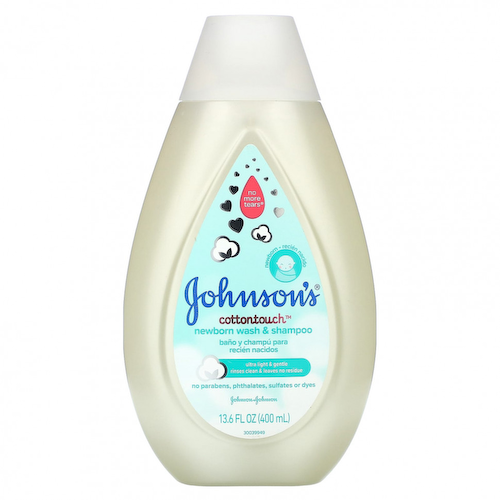Johnson & Johnson, Cottontouch, средство для душа и шампунь для новорожденных, 400 мл (13,6 жидк. Унции) #1