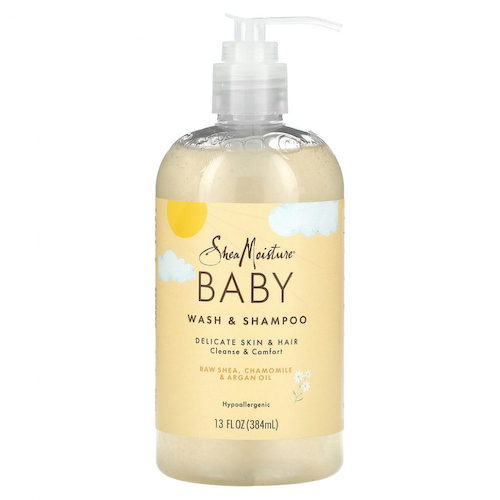 SheaMoisture, Детское мыло и шампунь, с маслом босвеллия и с миррой, 13 жид.унц. (384 мл) #1